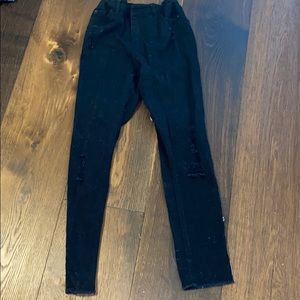 Girls black jeans
